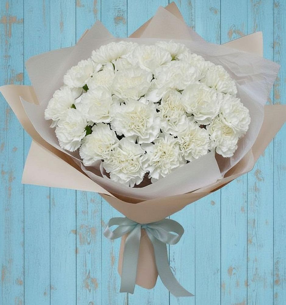 Букет цветов из: Гвоздики в Петрово-Дальнее