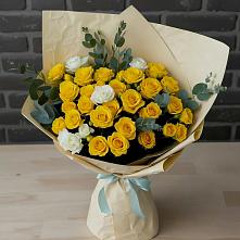 Букет цветов из:  Розы #REPLACE_PRED# Петрово-Дальнее