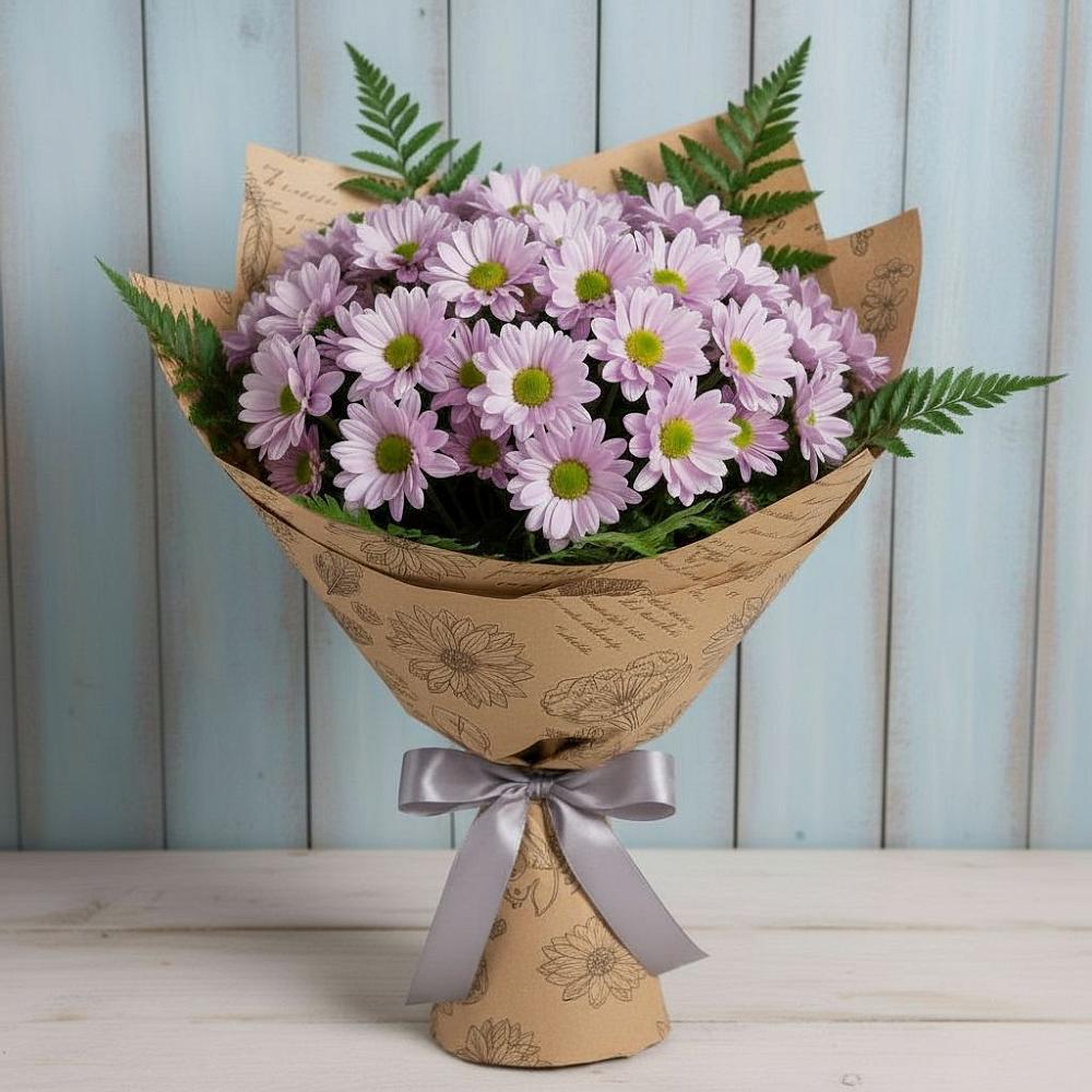 Букет цветов из: Хризантемы в Петрово-Дальнее