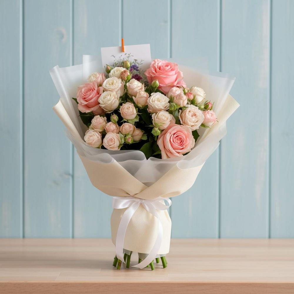 Букет цветов из: Розы в Петрово-Дальнее