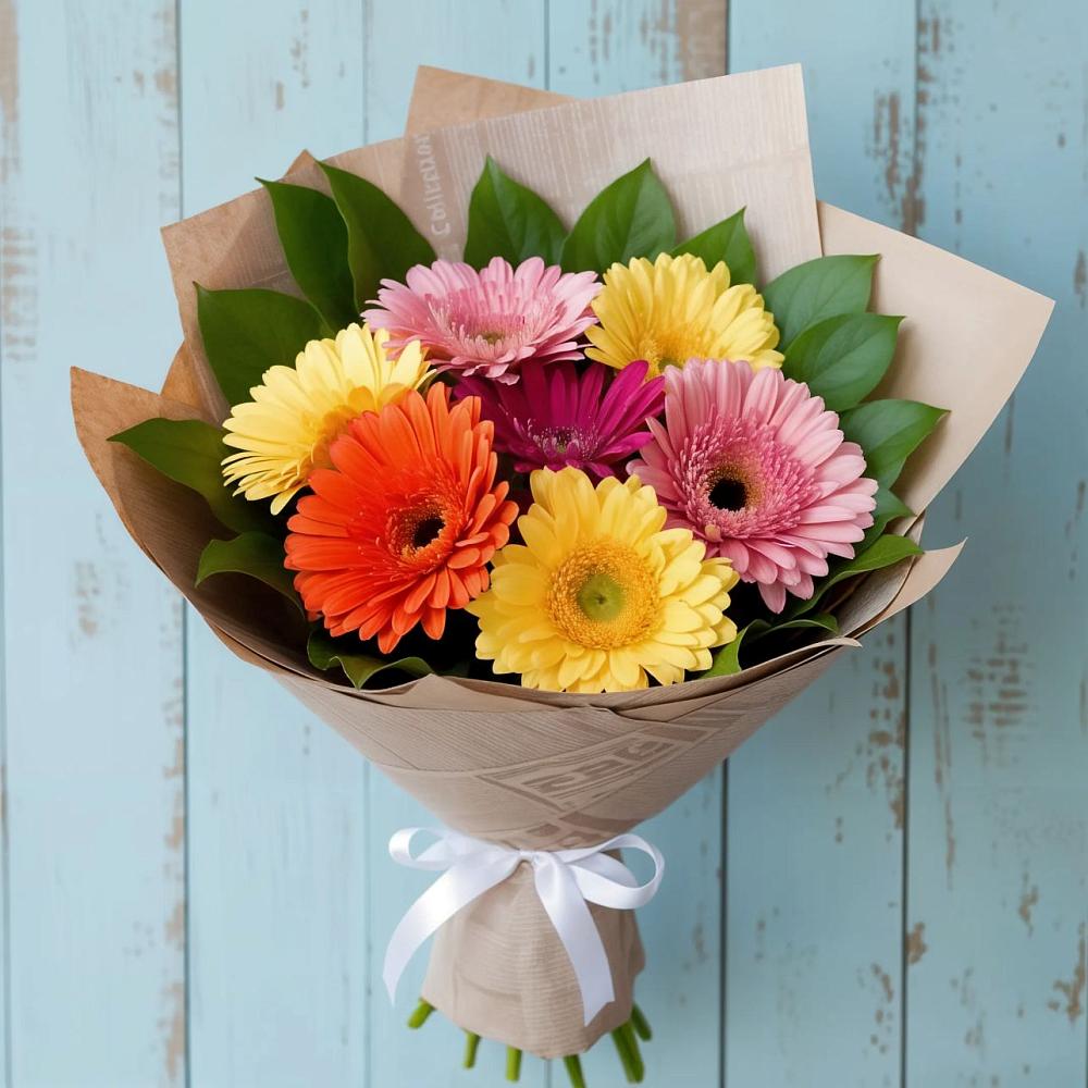Букет цветов из: Герберы в Петрово-Дальнее