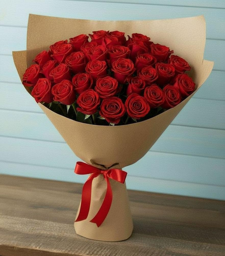 Букет Красные розы Милано в Петрово-Дальнее