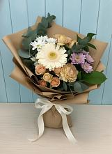 Букет цветов из:  Герберы и Хризантемы в Петрово-Дальнее