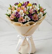 Букет цветов из:  Альстромерии в Петрово-Дальнее