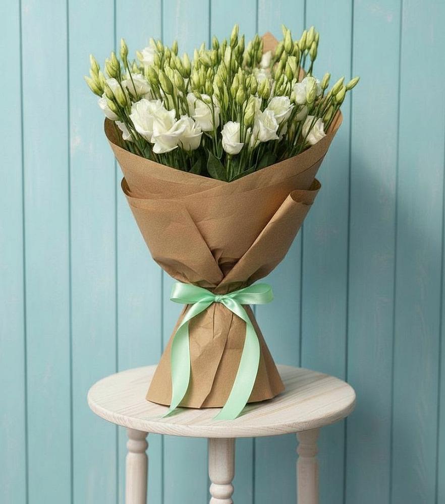 Букет цветов из: Лизиантусы в Петрово-Дальнее