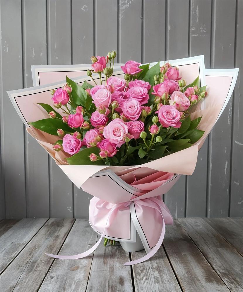 Букет Розовый кустик в Петрово-Дальнее