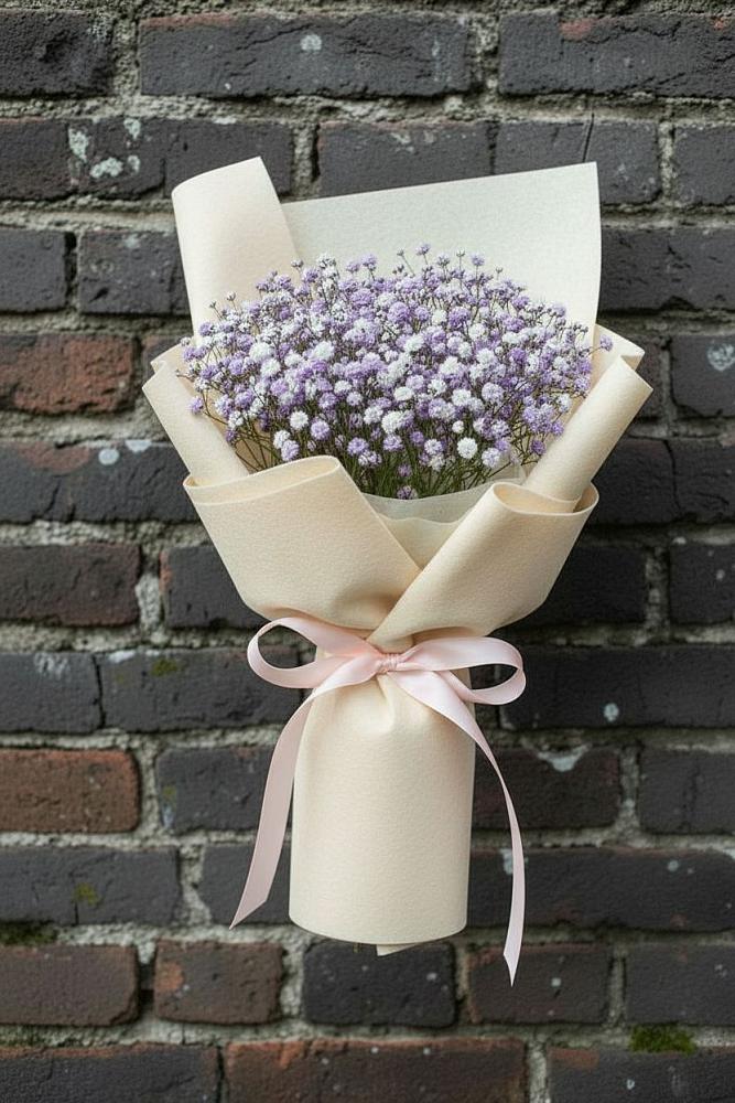 Букет цветов из: Гипсофила в Петрово-Дальнее