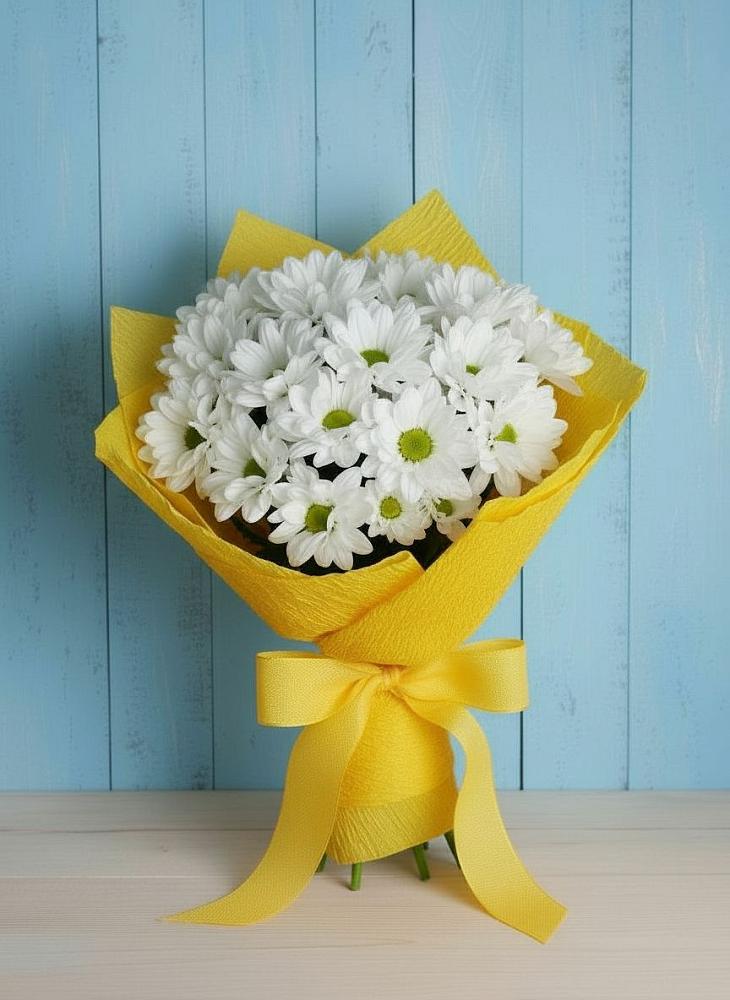 Букет цветов из: Хризантемы в Петрово-Дальнее