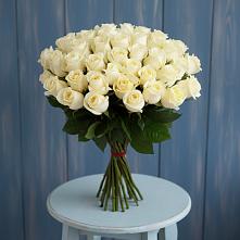 Букет 51 Белая роза Эдлесс Лав #REPLACE_PRED# Петрово-Дальнее