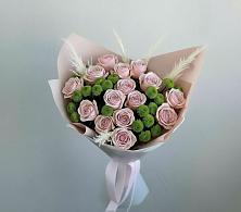 Букет цветов из:  Розы и Хризантемы в Петрово-Дальнее