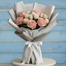 Букет цветов из:  Розы #REPLACE_PRED# Петрово-Дальнее