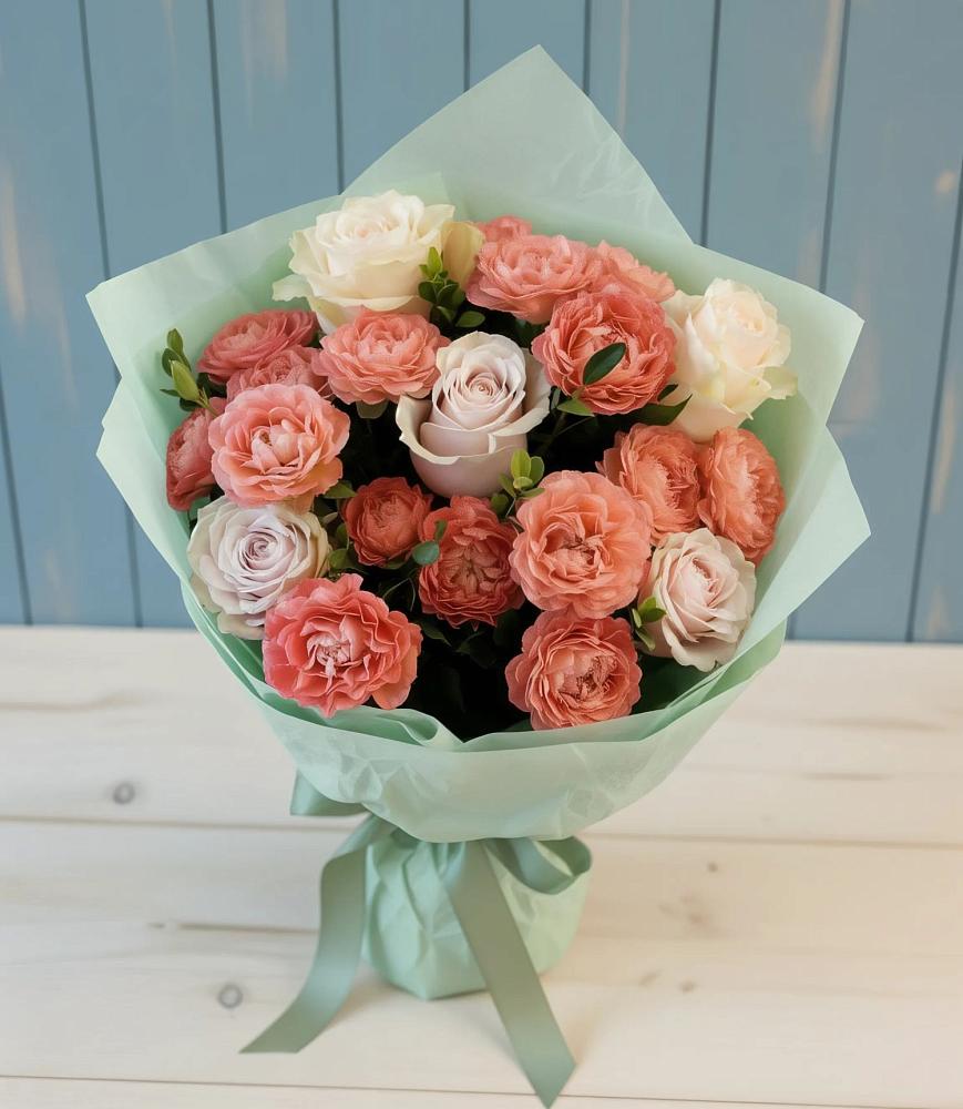 Букет цветов из: Розы в Петрово-Дальнее