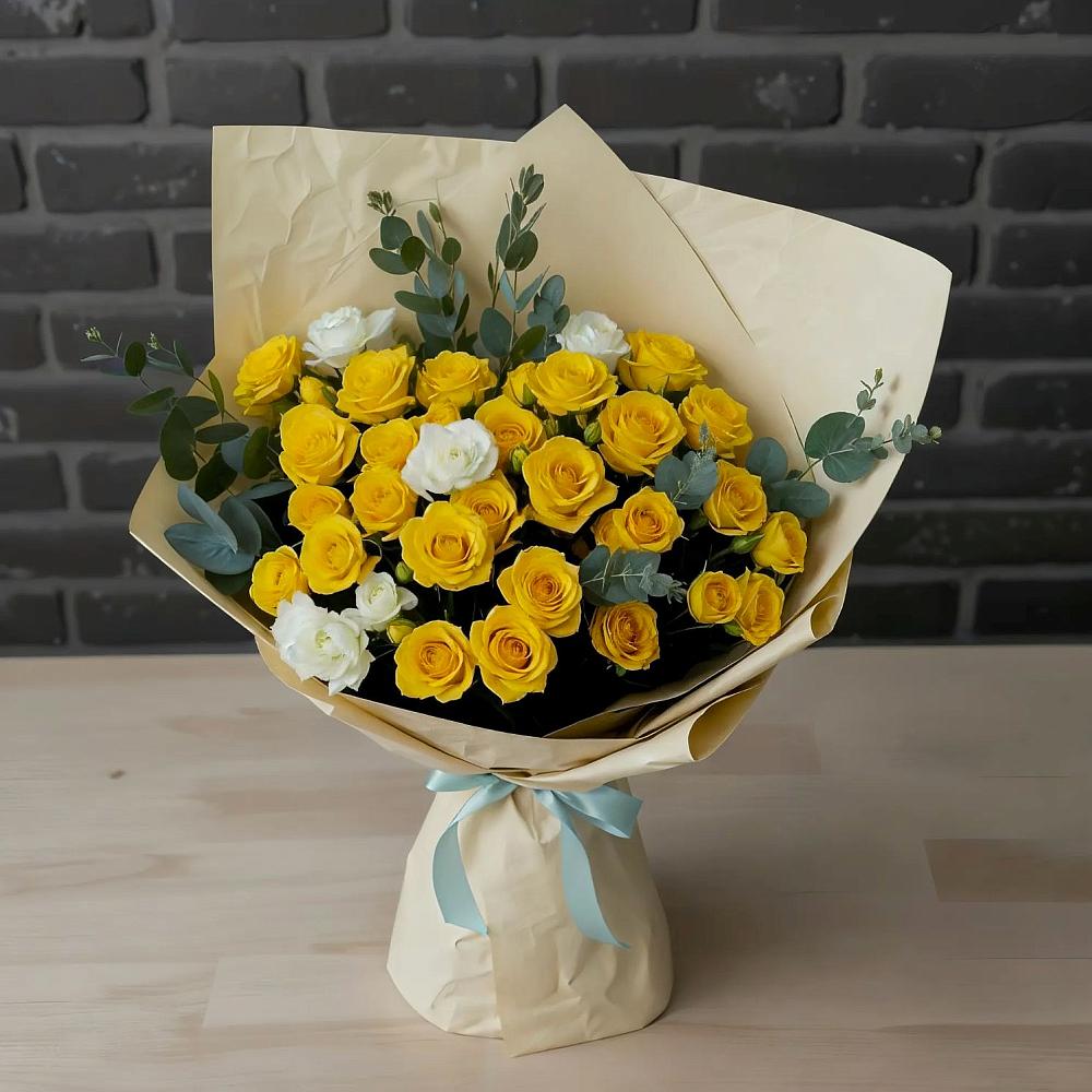 Букет цветов из: Розы в Петрово-Дальнее