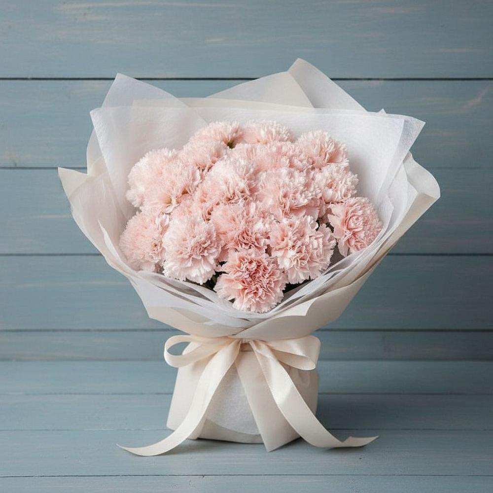 Букет цветов из: Гвоздики в Петрово-Дальнее