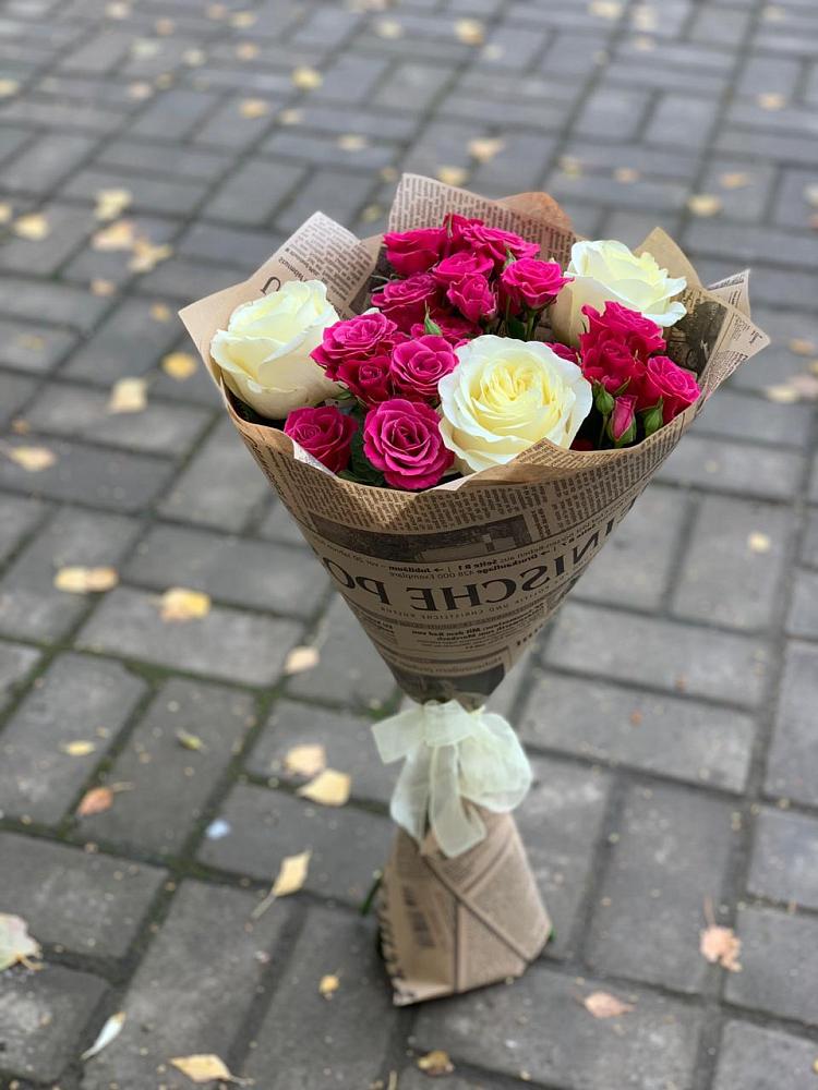 Букет цветов из: Розы в Петрово-Дальнее