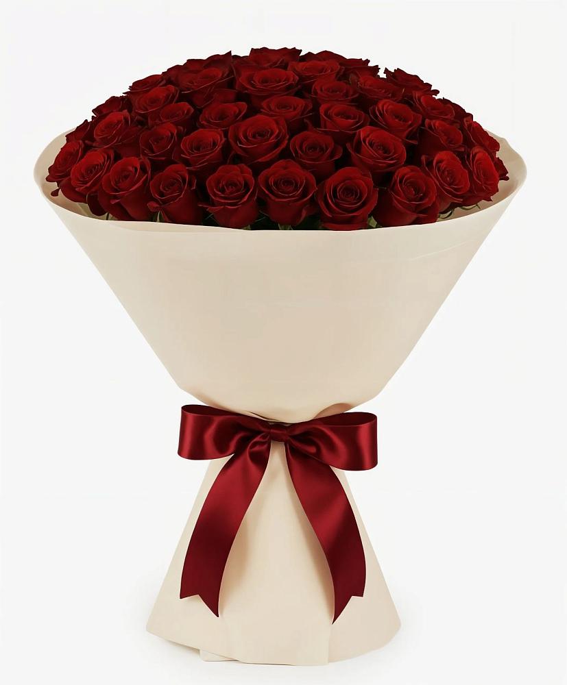 Букет 101 Бордовая роза Блэк Бакарра в Петрово-Дальнее