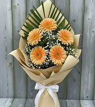 Букет цветов из:  Герберы в Петрово-Дальнее